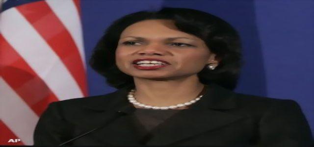 Rice warns Mubarak world will watch elections in Egypt